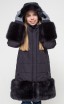 Зимнее стеганое пальто для девочки мембрана Crockid арт. ВК 38035/2 ГР - Интернет-магазин детских товаров Зайка моя Екатеринбург