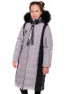 Пальто для девочки Паула, черно-серый, Батик - Интернет-магазин детских товаров Зайка моя Екатеринбург