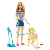 Игровой набор Барби Прогулка с питомцем Mattel Barbie арт. DWJ68 - Интернет-магазин детских товаров Зайка моя Екатеринбург