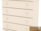 Комод с пеленальным столиком Гандылян Иришка с декором Мишка на луне - Интернет-магазин детских товаров Зайка моя Екатеринбург