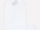 Комплект белья для девочки белый(стежки) Crockid, арт. К 1064 - Интернет-магазин детских товаров Зайка моя Екатеринбург