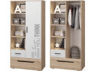 Шкаф для одежды с ящиками MLK. Детская серия Джуниор - Интернет-магазин детских товаров Зайка моя Екатеринбург
