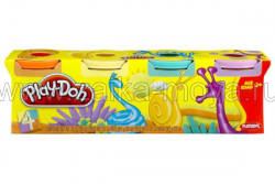 Пластилин цветной 4 баночки в коробке Play-Doh 22114. Арт. 1082375 - Интернет-магазин детских товаров Зайка моя Екатеринбург
