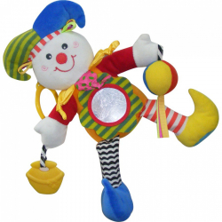 Развивающая игрушка-подвеска Клоун Biba Toys  арт. MS032 - Интернет-магазин детских товаров Зайка моя Екатеринбург