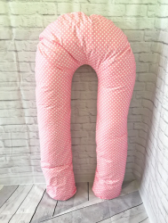Подушка для беременных, розовый-горошек - Интернет-магазин детских товаров Зайка моя Екатеринбург