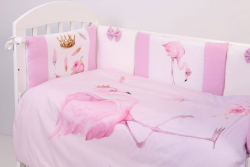 Комплект в кроватку Топотушки Фламинго 6 предметов - Интернет-магазин детских товаров Зайка моя Екатеринбург