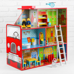 Дом для кукол Пожарная станция, арт. 4181532 - Интернет-магазин детских товаров Зайка моя Екатеринбург