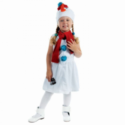 Карнавальный костюм Снеговик с красной заплаткой, арт. 1468471 - Интернет-магазин детских товаров Зайка моя Екатеринбург