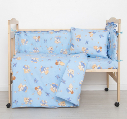 Комплект в кроватку 6 предметов Baby 22 Мишки с медом - Интернет-магазин детских товаров Зайка моя Екатеринбург