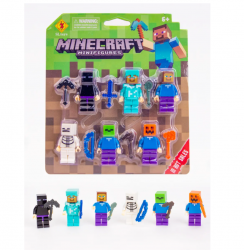 Фигурки Майнкрафт Minecraft 6 в 1 7 см арт. 19-22 - Интернет-магазин детских товаров Зайка моя Екатеринбург