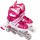 Коньки роликовые раздвижные Power Superb 6033S, розовый, р-р S (31-34,колеса PVC) - Интернет-магазин детских товаров Зайка моя Екатеринбург