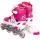 Коньки роликовые раздвижные Power Superb 6033S, розовый, р-р S (31-34,колеса PVC) - Интернет-магазин детских товаров Зайка моя Екатеринбург
