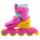 Роликовые коньки раздвижные Onlitop колёса PVC 64 мм, пластиковая рама - Интернет-магазин детских товаров Зайка моя Екатеринбург