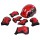 Роликовые коньки раздвижные, red/black. Арт. 1231414 - Интернет-магазин детских товаров Зайка моя Екатеринбург