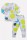 Комплект для мальчика яр.салат с синим горох на меланже Crockid, арт. К 2553 - Интернет-магазин детских товаров Зайка моя Екатеринбург