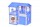 Домик для кукол Дом Алиса бело-синий, арт. 000281 - Интернет-магазин детских товаров Зайка моя Екатеринбург