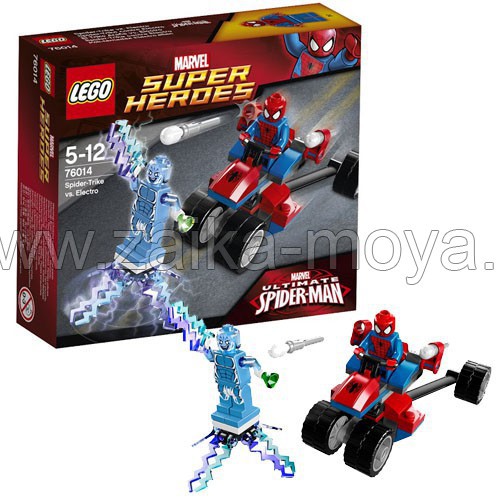 Lego Super Heroes Trehkolesnyj Bajk Cheloveka Pauka Protiv Elektro Art 76014 Internet Magazin Detskih Tovarov Zajka