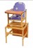 Стул-стол деревянный Октябренок ромашки фиолетовые