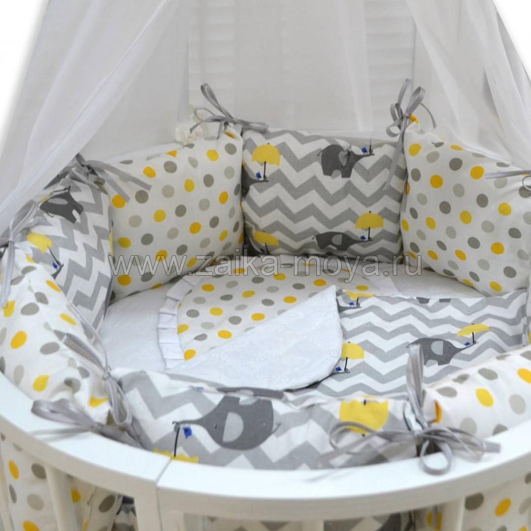 Постельное белье для круглой кровати для новорожденных