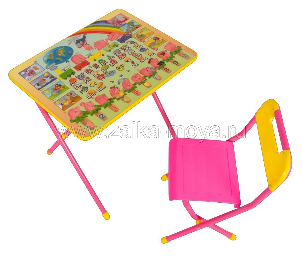 Дэми комплект детской складной мебели со столом и стулом от 3 до 8 лет