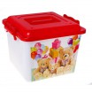 Ящик для игрушек 8,5 л Мишки с крышкой арт. 662022 - Интернет-магазин детских товаров Зайка моя Екатеринбург