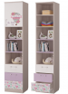Шкаф для книг с тремя ящиками и дверкой MLK. Детская серия Адель - Интернет-магазин детских товаров Зайка моя Екатеринбург