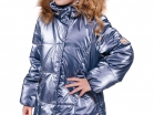 Пальто для девочки Натали, серо-голубой, Батик - Интернет-магазин детских товаров Зайка моя Екатеринбург
