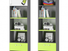 Шкаф для книг с тремя ящиками и дверкой MLK. Детская серия Граффити - Интернет-магазин детских товаров Зайка моя Екатеринбург