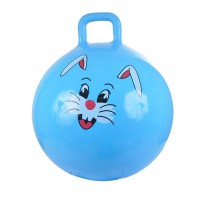 Мяч прыгун Зайка Spring голубой с насосом 55 см, арт. 41 - Интернет-магазин детских товаров Зайка моя Екатеринбург