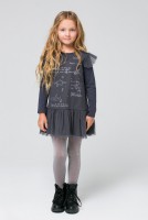 Платье для девочки темно-серый3 Crockid, арт. КР 5467 - Интернет-магазин детских товаров Зайка моя Екатеринбург