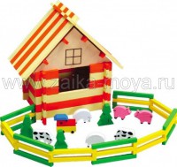 Ферма (деревянная) Арт.  Д031 - Интернет-магазин детских товаров Зайка моя Екатеринбург