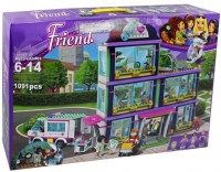 Конструктор Friend Френдс Клиника Хартлейк-Сити 1091 деталь арт.3028 - Интернет-магазин детских товаров Зайка моя Екатеринбург