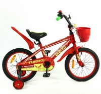 Велосипед двухколесный Bibitu Turbo, 1-ск., 16" арт. B16T1-RD - Интернет-магазин детских товаров Зайка моя Екатеринбург