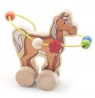 Лабиринт-каталка Лошадь Мир деревянных игрушек, арт. Д364 - Интернет-магазин детских товаров Зайка моя Екатеринбург