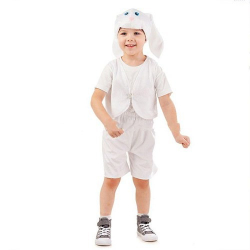 Карнавальный костюм Заяц белый Ваня размер 110-56 арт. 4005 к-18-28 - Интернет-магазин детских товаров Зайка моя Екатеринбург