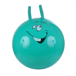 Мяч прыгун Cмайлик Spring зеленый с насосом 45 см, арт. 34 - Интернет-магазин детских товаров Зайка моя Екатеринбург