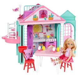 Кукольный домик  Barbie Челси Mattel, арт. DWJ50 - Интернет-магазин детских товаров Зайка моя Екатеринбург