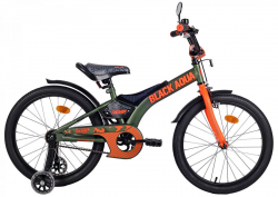 Велосипед двухколесный Black Aqua Sharp 1-ск., 18" V-br арт. KG1810 - Интернет-магазин детских товаров Зайка моя Екатеринбург