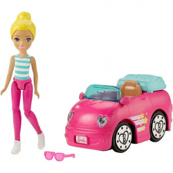 Игровой набор Barbie В движении Автомобиль и кукла (FHV76) Арт. FHV77 - Интернет-магазин детских товаров Зайка моя Екатеринбург
