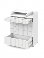 Комод с пеленальным столиком PITUSO Комод раскладной VESTA (5 ящ) - Интернет-магазин детских товаров Зайка моя Екатеринбург