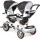 Велосипед трехколесный для двойни Вa Twins ,надувные колеса 12/10 арт. HLF-TWINS - Интернет-магазин детских товаров Зайка моя Екатеринбург
