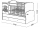 Кроватка-трансформер СКВ-9 Мишка фотопечать поперечный маятник 92003 - Интернет-магазин детских товаров Зайка моя Екатеринбург