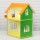 Двухэтажный кукольный домик (высота 60 см), цветной, Альтаир, арт. 4647485 - Интернет-магазин детских товаров Зайка моя Екатеринбург