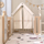 Манеж UNIX Kids DeLuxe House Camel (180x200см) с баскетбольной стойкой, доской для рисования, ковриком для игр - Интернет-магазин детских товаров Зайка моя Екатеринбург