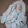 Комплект на выписку 4 предмета KinderLitto "Кружево.Муслин Плед", голубой, лето - Интернет-магазин детских товаров Зайка моя Екатеринбург