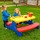 Стол садовый с лавочками UNIX Kids Garden Yellow - Интернет-магазин детских товаров Зайка моя Екатеринбург