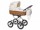Классическая коляска Reindeer Wiklina Eco-Leather 1 в 1 (Плетёная люлька+эко кожа) - Интернет-магазин детских товаров Зайка моя Екатеринбург