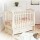 Кроватка Юлиана С 757 продольный маятник, ящик, резьба, накладка Мишка на облаке - Интернет-магазин детских товаров Зайка моя Екатеринбург