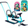Двухместный снегокат Барс с толкателем и складными спинками Snowkat Twins Baby Push, арт. 505 - Интернет-магазин детских товаров Зайка моя Екатеринбург