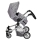 Кукольная коляска-трансформер Pituso, двухместная арт. 9651A-Grey - Интернет-магазин детских товаров Зайка моя Екатеринбург